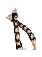 Мітенки Leg Avenue Butterfly applique arm warmers Black, метелики