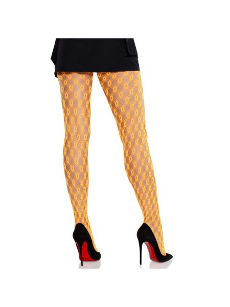Колготки Leg Avenue Eyelet Net Tights Neon Orange One Size