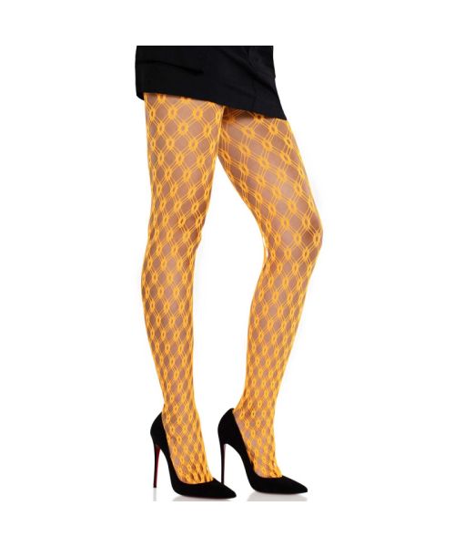 Колготки Leg Avenue Eyelet Net Tights Neon Orange One Size
