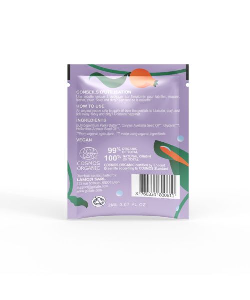 Пробник масажної олії Goliate Couple Gourmand Noisette 2 мл