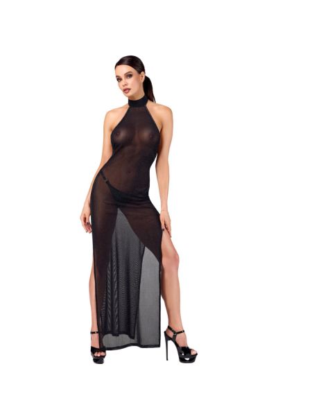 Сукня Noir Handmade F372 Onyx Twin-slit Long dress XL