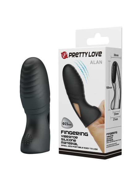 Насадка на палець - Pretty Love Alan Finger Vibrator Black