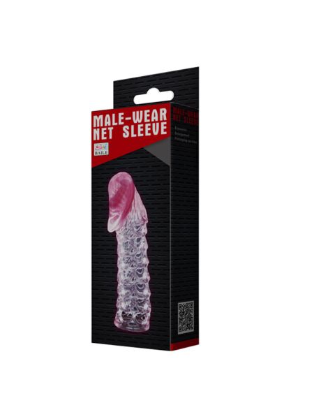 Насадка на член - Male-Wear Net Sleeve Pink