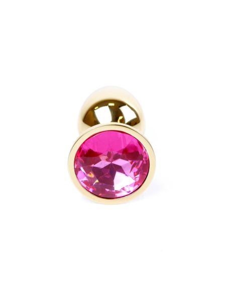 Анальна пробка - Jewellery Gold Plug Pink