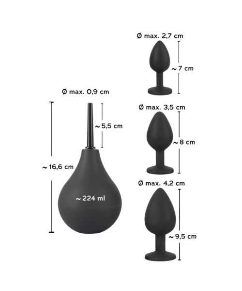 Набір анальних пробок - Black Velvets Anal Kit