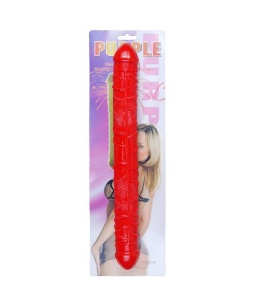 Двосторонній фалоімітатор - Flexible Double Dong Red