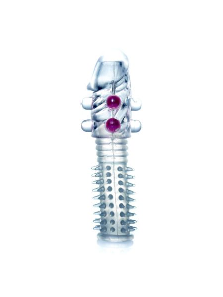 Насадка на член - Penis Sleeve Beaded Clear