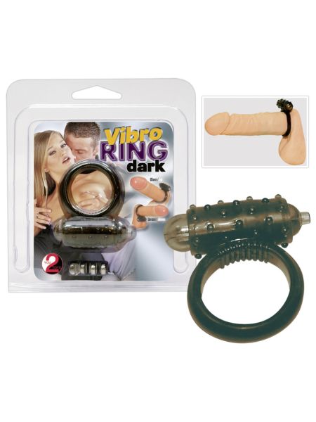 Ерекційне кільце - Vibro Ring Dark Silicon