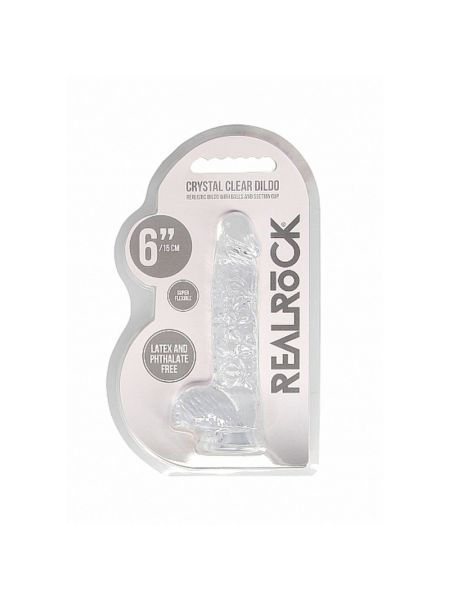 Фалоімітатор - Realrock Dildo 6" Transparent