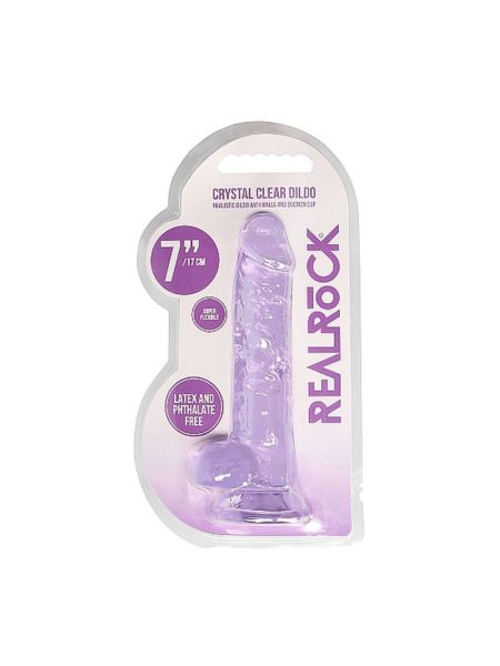 Фалоімітатор - Realrock Dildo 7" Purple
