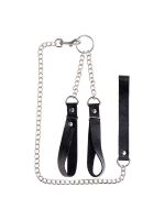 Наручники з повідцем Gentle Hold Black