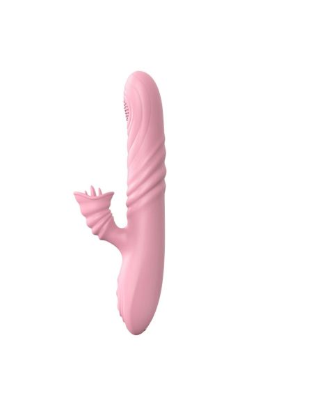 Вібратор - Angelia, USB 3 Functions Of Thrusting, 20 Vibrations Flesh