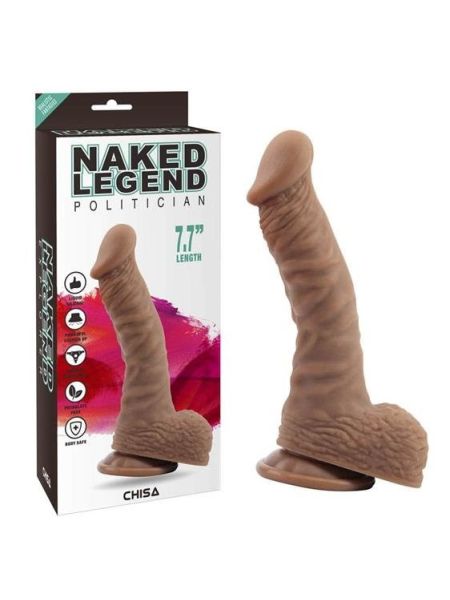 Фалоімітатор - Naked Legend Politician 7.7" Brown