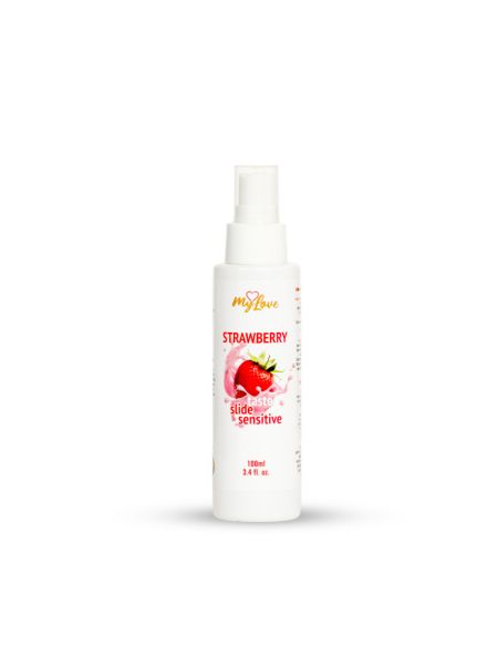 Інтимний гель-лубрикант - MyLove Taste Slide Sensitive Strawberry, 100 мл