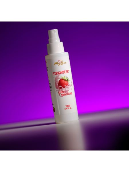 Інтимний гель-лубрикант - MyLove Taste Slide Sensitive Strawberry, 100 мл