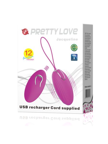 Віброяйце - Pretty Love Jacqueline Vibrating Egg Purple