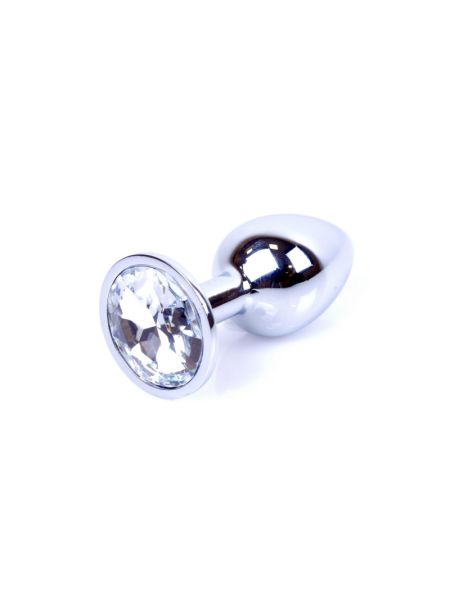 Анальна пробка - Jewellery Silver Plug - Clear