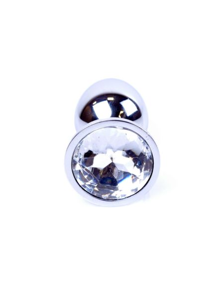 Анальна пробка - Jewellery Silver Plug - Clear
