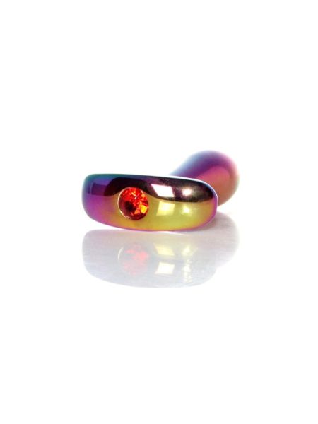 Анальна пробка - Jewellery Multicolour Plug Red S