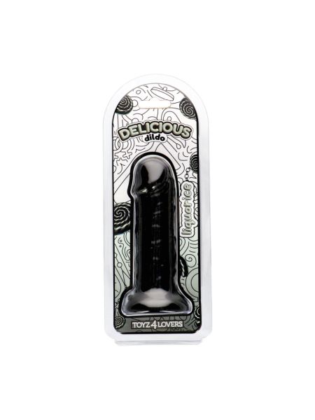 Фалоімітатор з ароматом лакриці - Toyz4lovers Delicious Dildo Liquorice, 15 см