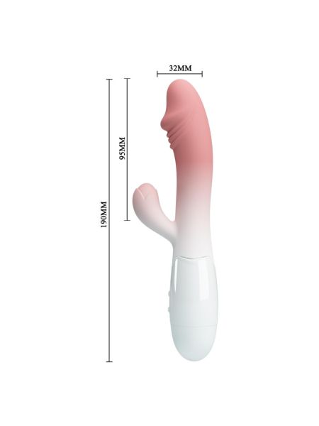 Вібратор - Pretty Love Snappy White/Light Pink
