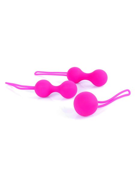 Набір вагінальних кульок - Silicone Kegal Balls Set Pink