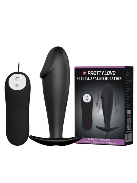 Анальна пробка - Pretty Love Special Anal Stimulation Vibrating Penis Black