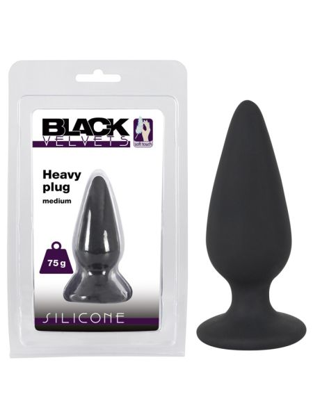Анальна пробка - Black Velvets Heavy Plug Medium