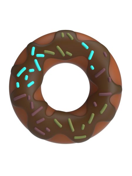 Ерекційне кільце - Pretty Love Choco Super Donut Silicone Cock Ring