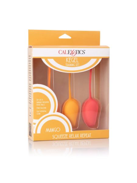 Набір вагінальних кульок - Calexotics Kegel Training Set Mango