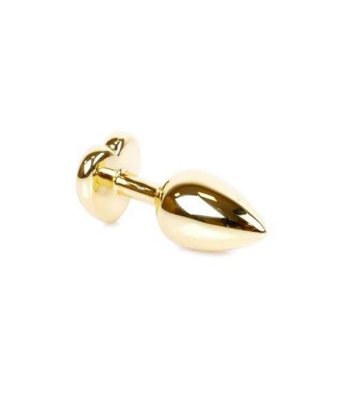 Анальна пробка - Jewellery Gold Heart Plug - Red
