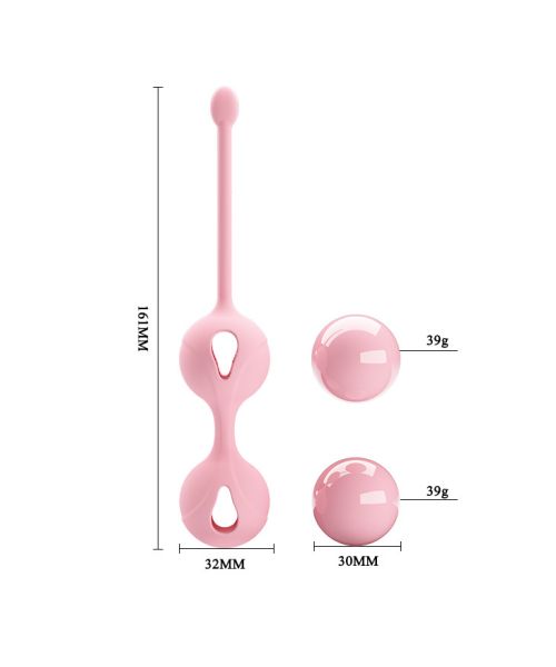 Вагінальні кульки - Pretty Love Kegel Tighten Up I Light Pink