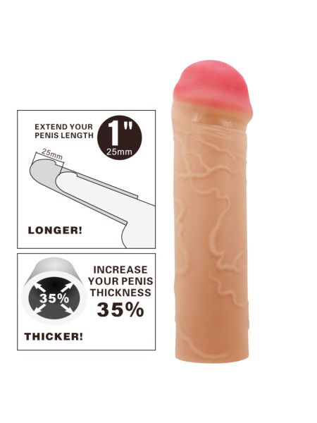 Насадка на член - Pretty Love Nile Penis Extender +1" Flesh