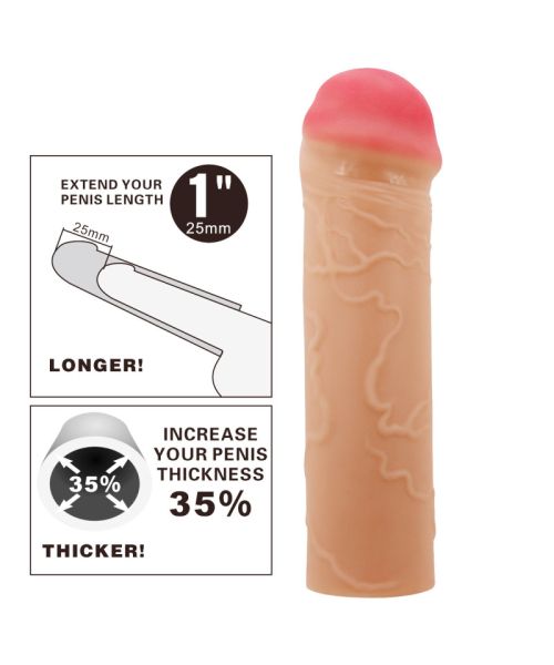 Насадка на член - Pretty Love Nile Penis Extender +1" Flesh