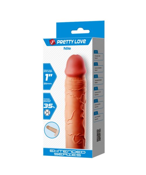 Насадка на член - Pretty Love Nile Penis Extender +1" Flesh