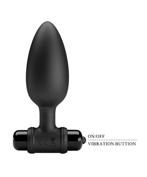 Анальна пробка - Pretty Love Vibra Butt Plug II Black