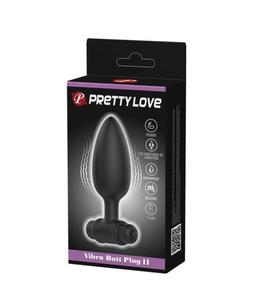 Анальна пробка - Pretty Love Vibra Butt Plug II Black