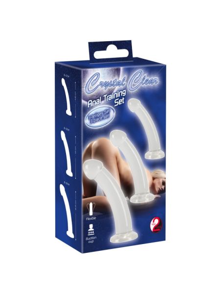 Набір анальних стимуляторів - Crystal Clear Anal Training Set