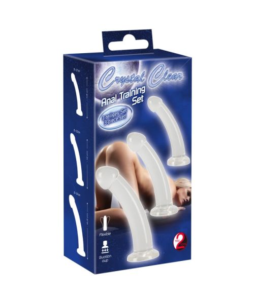 Набір анальних стимуляторів - Crystal Clear Anal Training Set