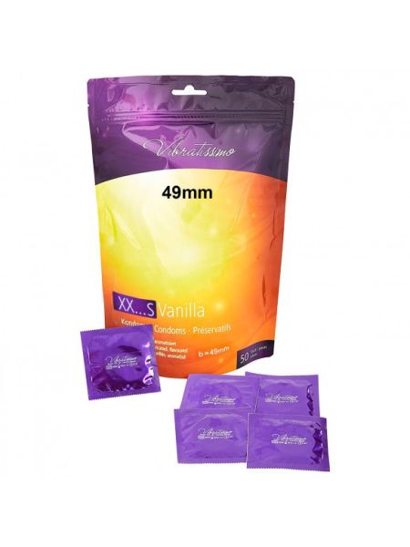 Презервативи - Vibratissimo XX ... S Vanilla, 49 мм, 50 шт. (09.2026)