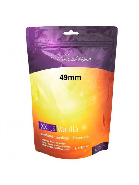 Презервативи - Vibratissimo XX ... S Vanilla, 49 мм, 50 шт. (09.2026)