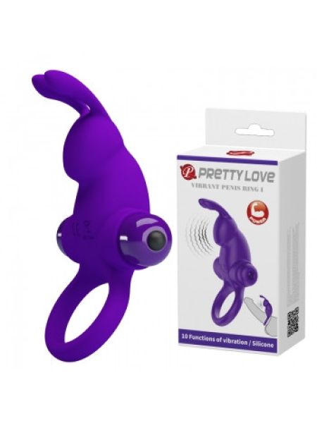 Ерекційне кільце - Pretty Love Vibrant Penis Ring I Purple