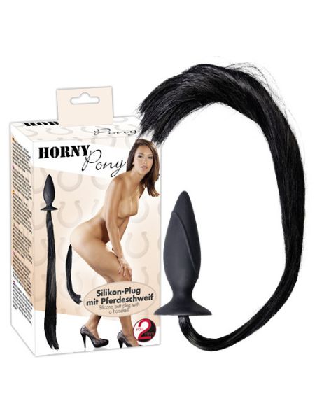 Анальна пробка - Horny Pony Whip Plug
