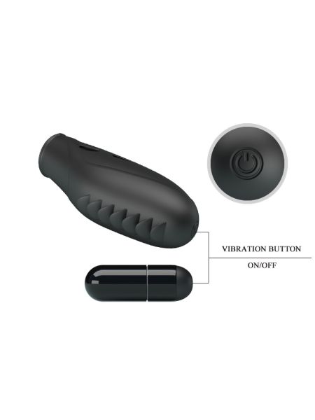 Насадка на палець - Pretty Love Gilo Finger Vibrator Black