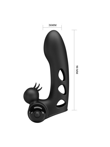 Насадка на палець - Pretty Love Orlando Honey Finger Vibrator Black