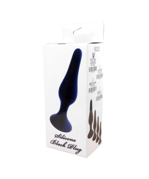 Анальна пробка - Silicone Black Plug S
