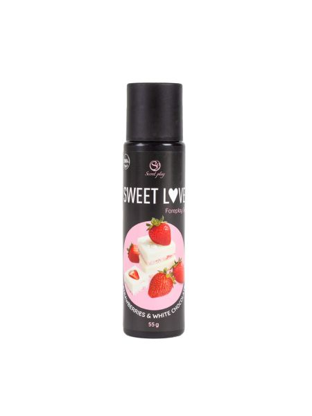 Гель для прелюдій - Secret Play Sweet Love Strawberry & White Chocolate, 55 мл