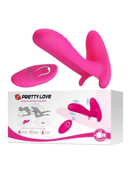 Вібратор - Pretty Love Remote Control Massager Pink