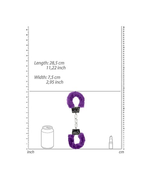 Наручники - Ouch! Beginner's Handcuffs Furry Purple