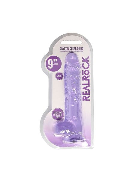 Фалоімітатор - Realrock Dildo 9" Purple